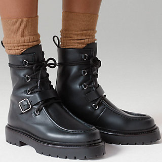 エルメス レザーウッドブーツ 800097E00 Land ankle boot | Hermès Mainland China